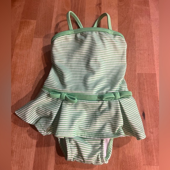 Circo Other - Circo adorable ruffled pin stripe with bows bathing suit